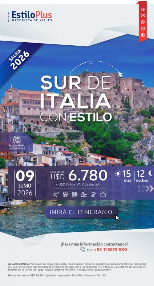 SUR DE ITALIA CON ESTILO 