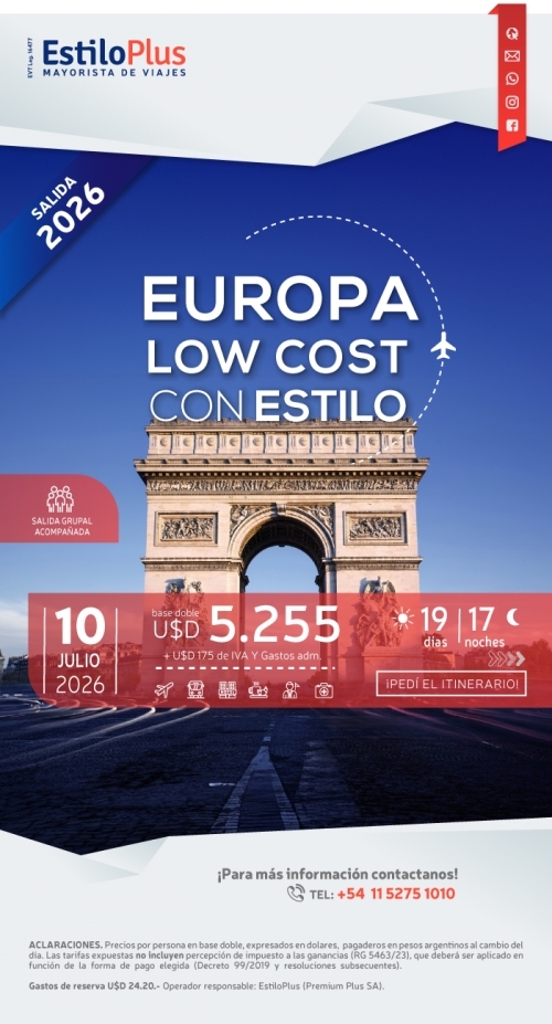 EUROPA LOW COST CON ESTILO 