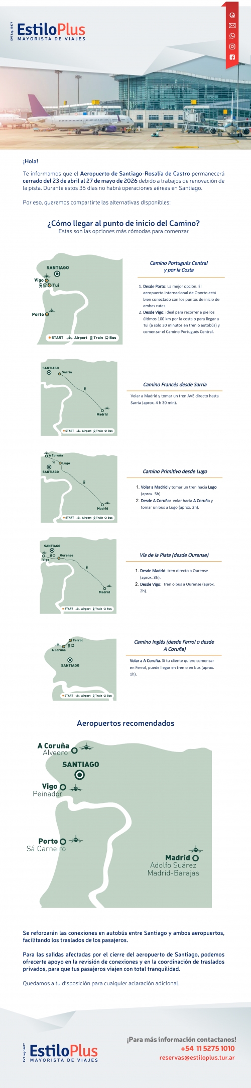 AEROPUERTO DE SANTIAGO - ROSALIA DE CASTRO 