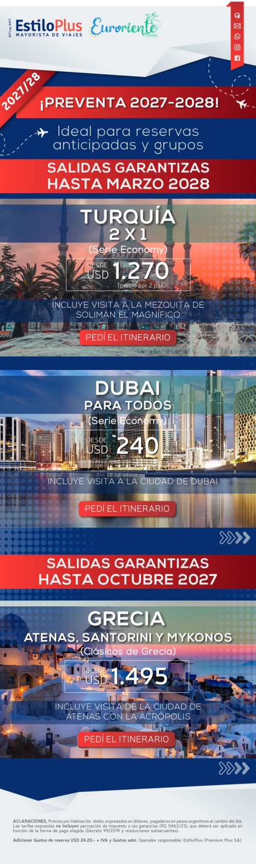 PREVENTA 2027 - 2028 CON EURORIENTE 