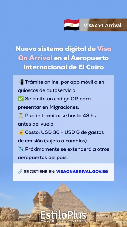 Visa para Egipto **IMPORTANTE**